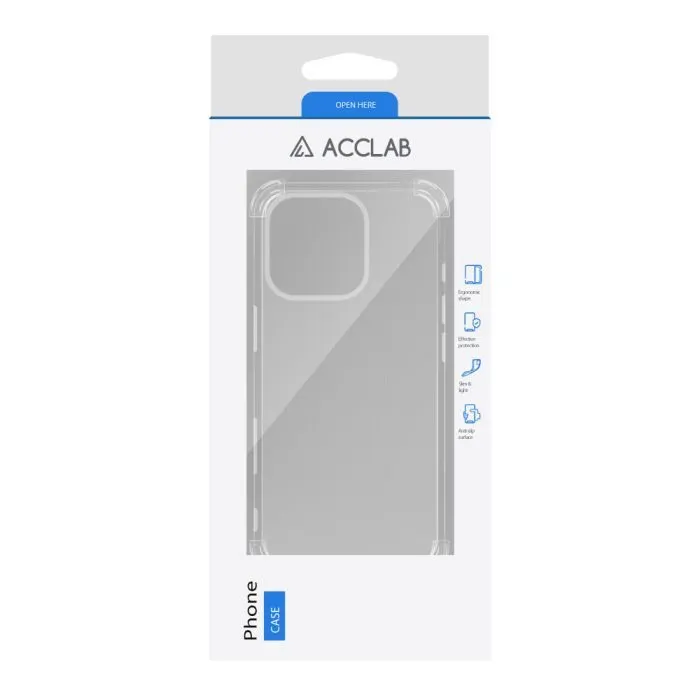 Чохол до мобільного телефона ACCLAB TPU ShockProof Apple iPhone 16 Pro Transparent (1283126610851) зображення 2