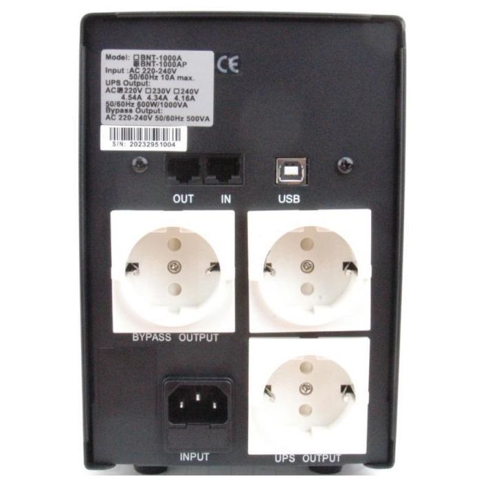 Источник бесперебойного питания BNT-1000 AP USB Powercom (BNT-1000 AP USB Schuko) изображение 2