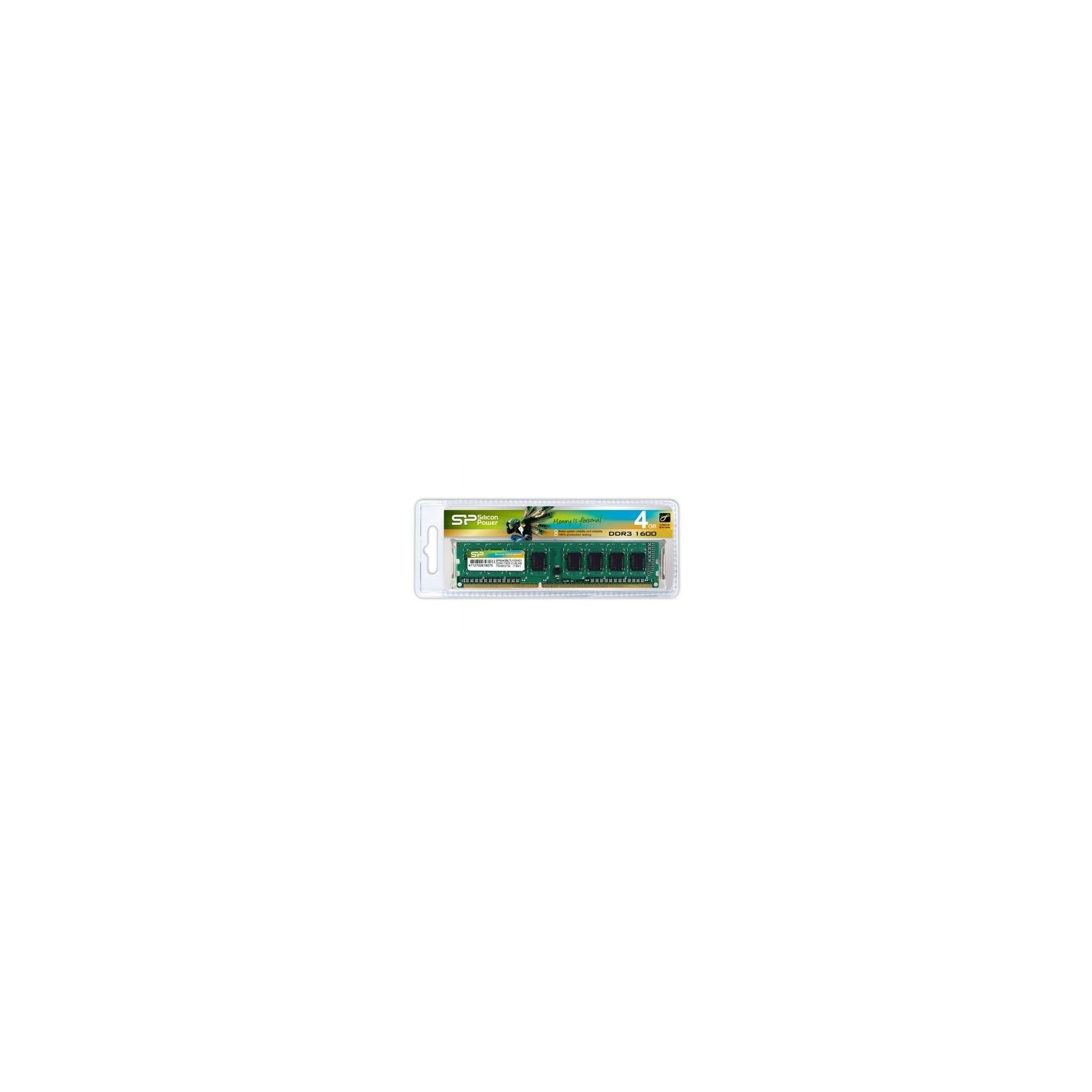 Модуль пам'яті для комп'ютера DDR3 4GB 1600 MHz Silicon Power (SP004GBLTU160V02 / SP004GBLTU160V01)