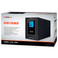 Пристрій безперебійного живлення REAL-EL HOME UPS-500 (EL122100001) зображення 3