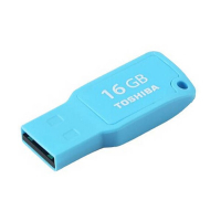 USB флеш накопитель Toshiba 16GB Mikawa Cyan USB 2.0 (THN-U201C0160M4) изображение 2