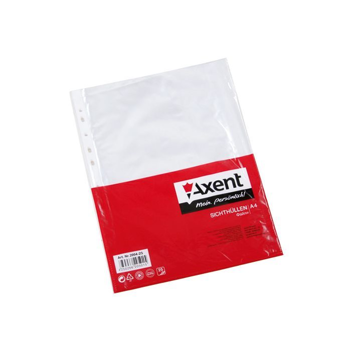 Файл Axent А4+ Glossy, 30 мкм (100 шт.) (2007-00-А)