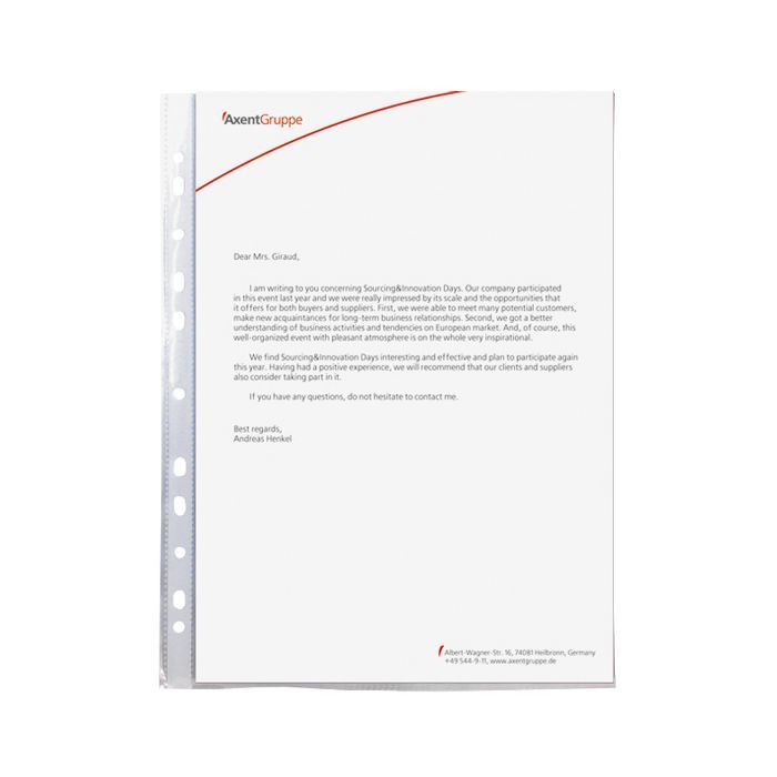 Файл Axent А4+ Glossy, 30 мкм (100 шт.) (2007-00-А) зображення 2