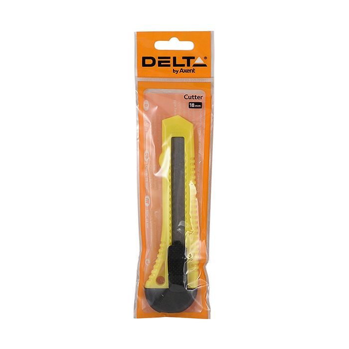 Нож канцелярский Delta by Axent 18мм, yellow, polybag (D6522-02) изображение 2