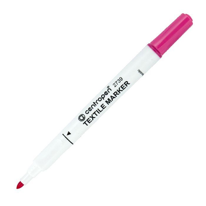 Маркер Centropen Textile 2739 2 мм pink (2739/09)