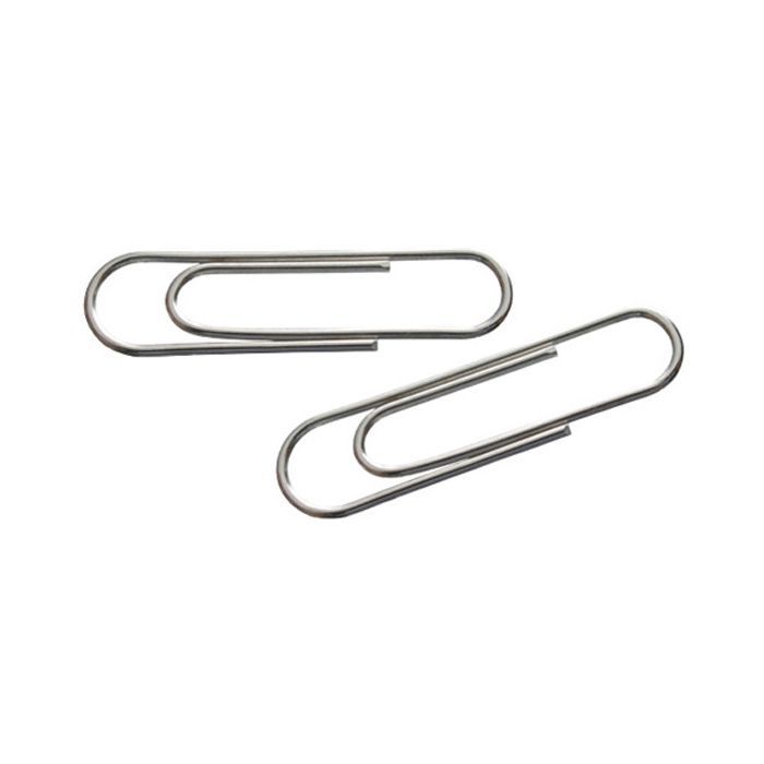 Скрепки канцелярские Axent rounded, nickel-plated, 28 мм, 100 шт. (4101-А)