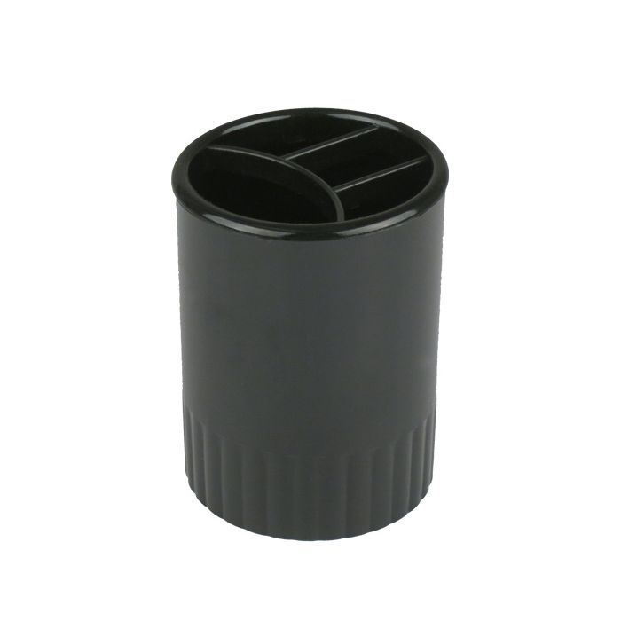 Подставка для ручек Delta by Axent Stationery glass-stand, 4 compartments, black (D4009-01)