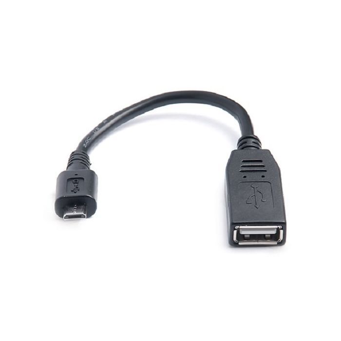 Дата кабель OTG USB 2.0 AF to Micro 5P 0.1m REAL-EL (EL123500014) зображення 2