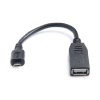 Дата кабель OTG USB 2.0 AF to Micro 5P 0.1m REAL-EL (EL123500014) зображення 2