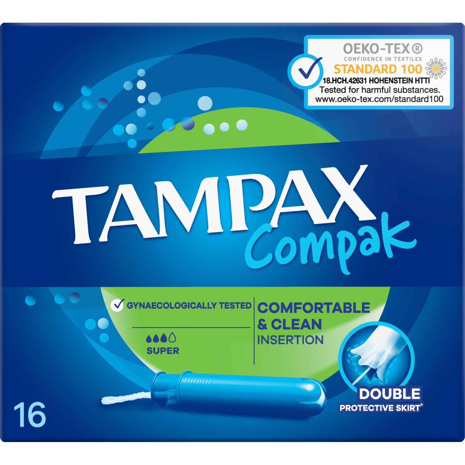 Тампоны Tampax Compak Super с апликатором 16 шт. (4015400219712/4015400219743) изображение 3