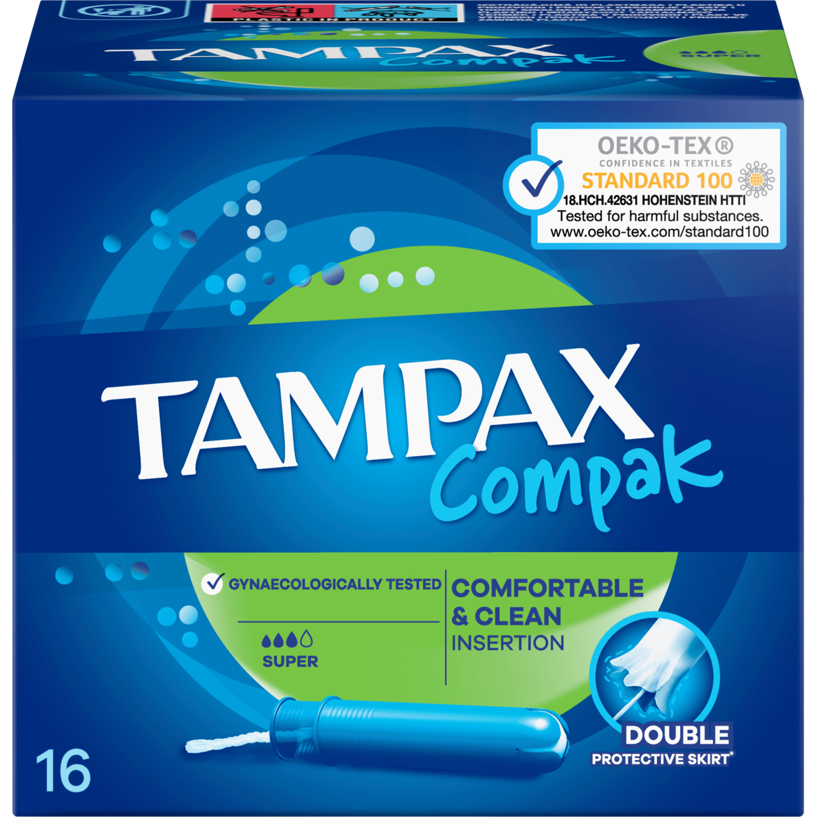 Тампони Tampax Compak Super з аплікатором 16 шт. (4015400219712/4015400219743) зображення 4