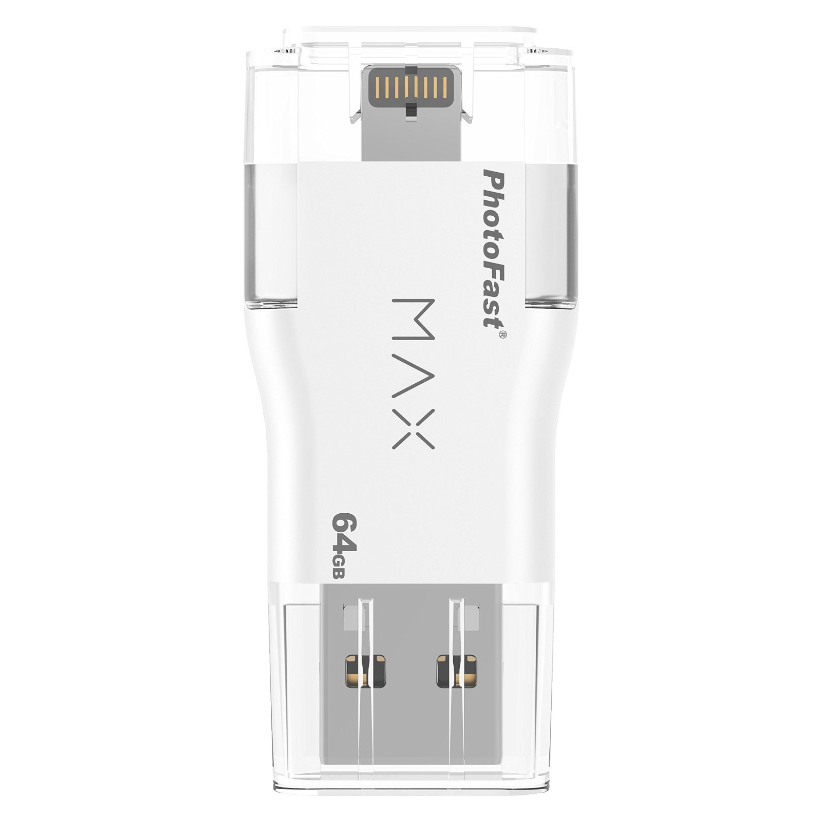 USB флеш накопитель PhotoFast 64GB i-Flashdrive MAX White USB/Lightning (IFDMAX64GB) изображение 2