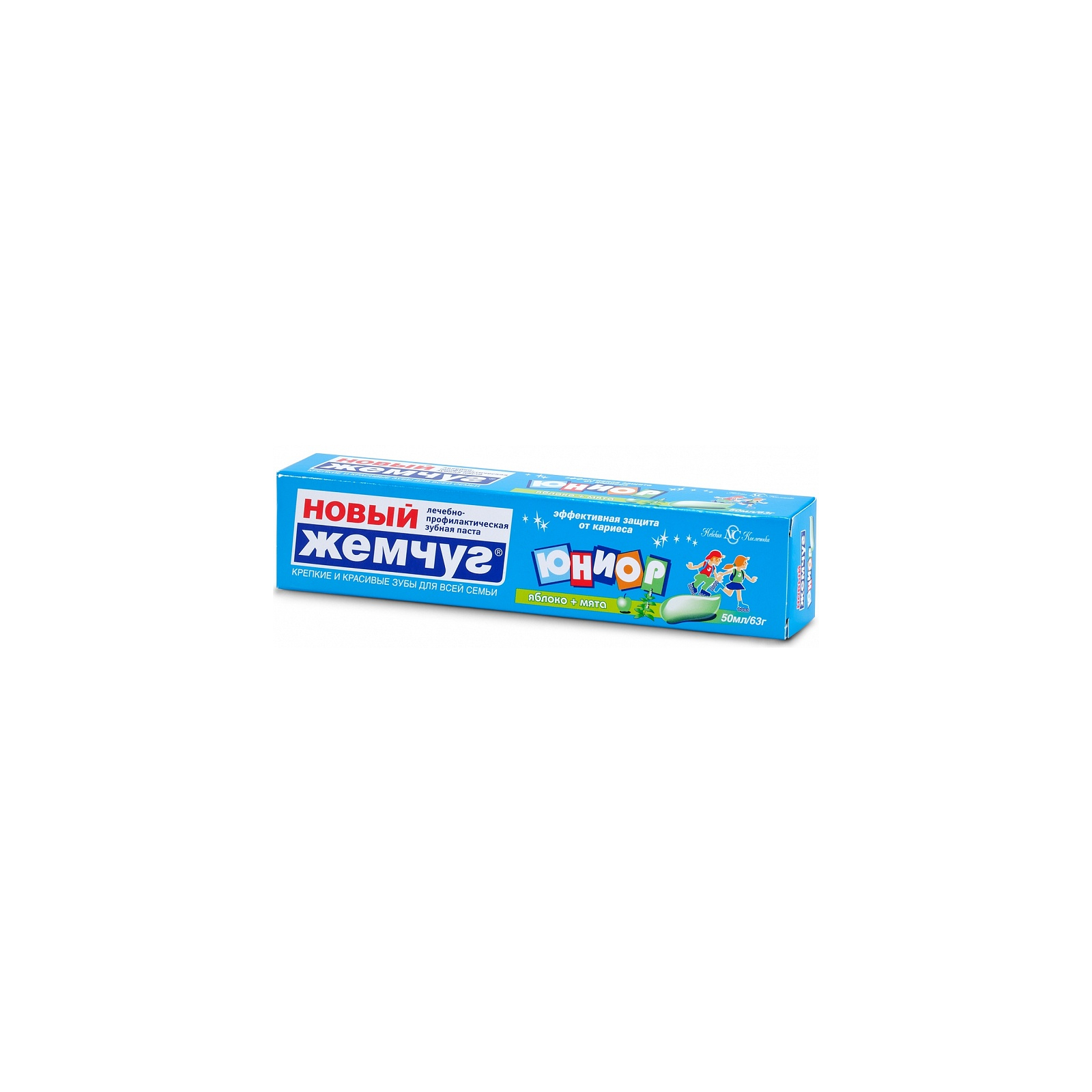 Детская зубная паста Новый Жемчуг Юниор Яблоко и мята 50 мл (4600697171081) изображение 2