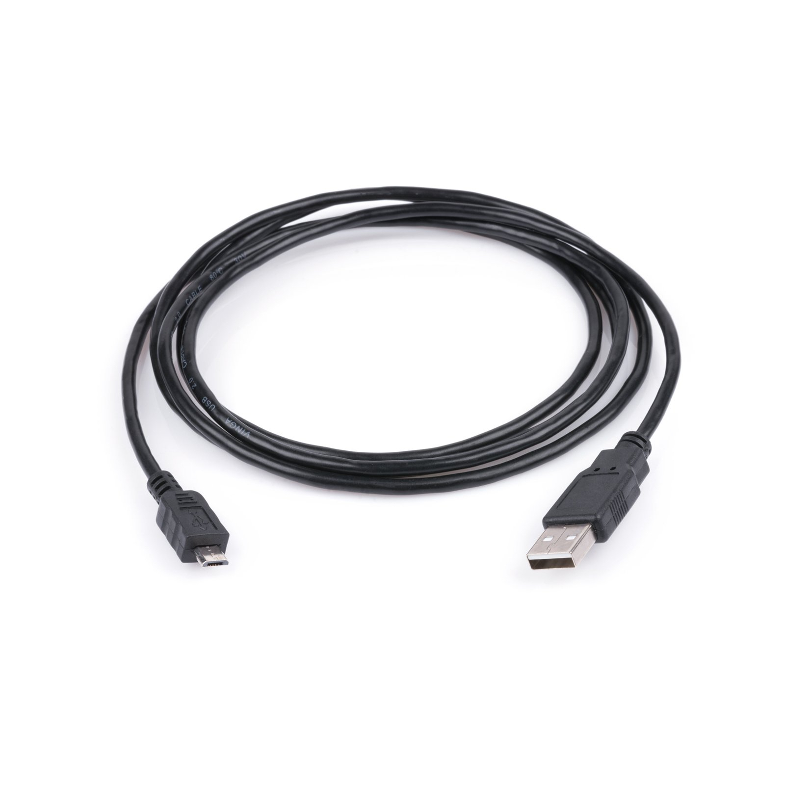 Дата кабель USB 2.0 AM to Micro 5P 1.0m Vinga (USBAMmicro01-1.0) зображення 2