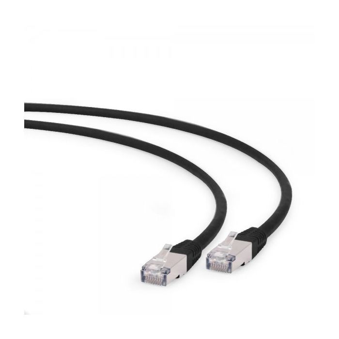 Патч-корд 0.25м S/FTP Cat 6A CU LSZH black Cablexpert (PP6A-LSZHCU-BK-0.25M)