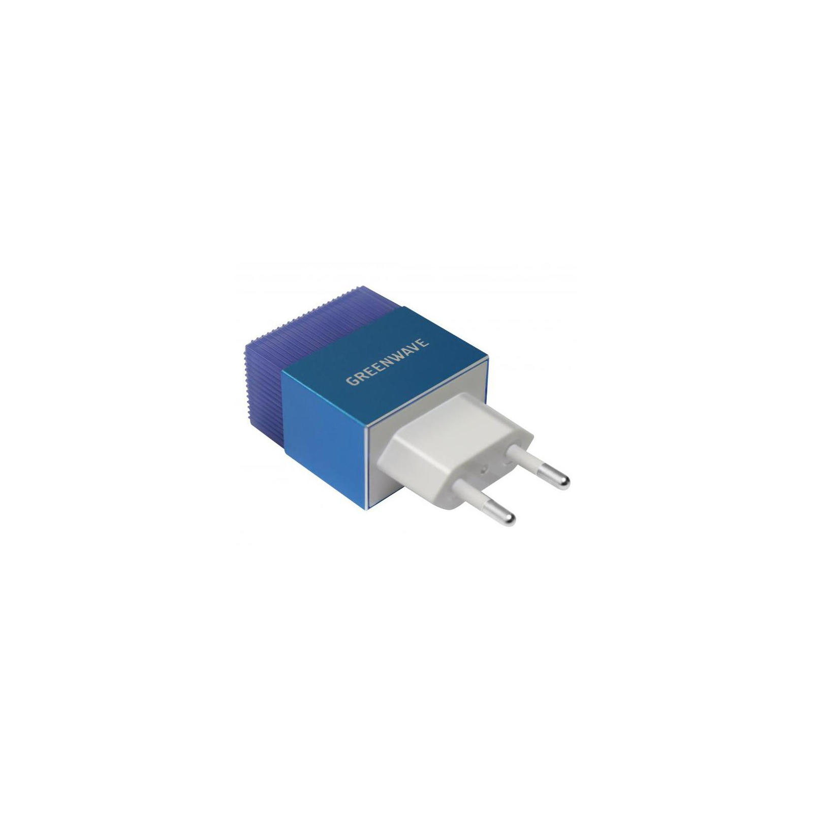 Зарядний пристрій Greenwave 2*USB 5V/2.4A (CH-TC-224L blue) зображення 2