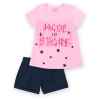 Набор детской одежды Breeze футболка со звездочками с шортами (9036-122G-pink)