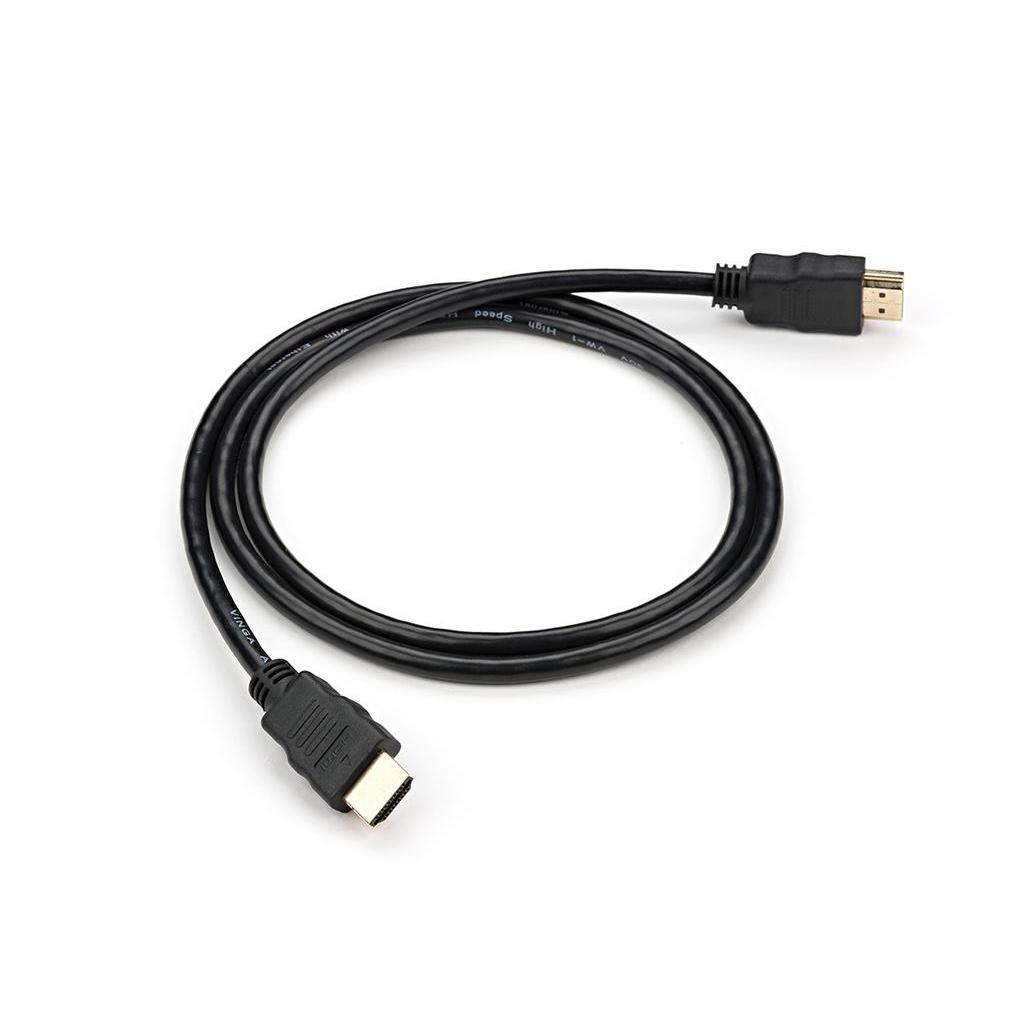 Кабель мультимедийный HDMI to HDMI 1.0m Vinga (HDMI05-1.0) изображение 2