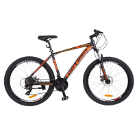 Велосипед Optimabikes 26" F-1 2018 AM 14G DD рама-17" Al черно-оранжевый (OPS-OP-26-125)