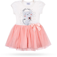 Платье детское Breeze с котиком (9774-116G-peach)