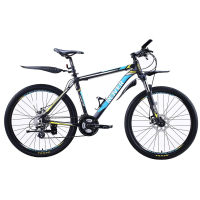 Велосипед Rover Navigator 26" 19"Matt Black/Blue Yellow 2018 (341321)