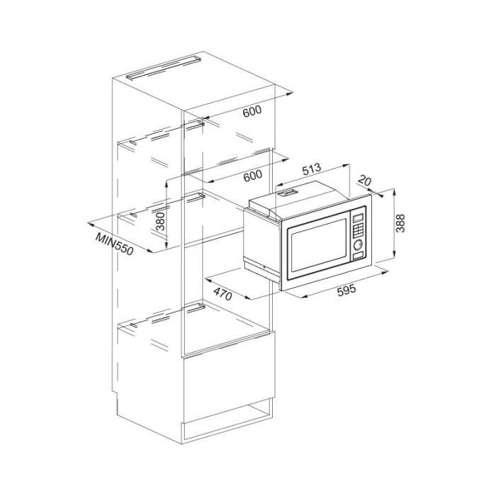 Микроволновая печь Franke Smart FMW 250 CR2 G BK (131.0391.304) изображение 2