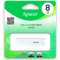 USB флеш накопитель Apacer 8GB AH336 White USB 2.0 (AP8GAH336W-1) изображение 4