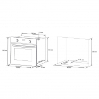Духовой шкаф Eleyus STELLA 6006 BL CL изображение 12