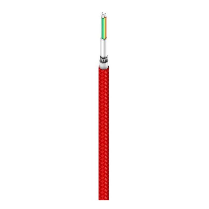 Дата кабель USB 2.0 AM to USB-C 1.0m Braide red Xiaomi (435419) зображення 3