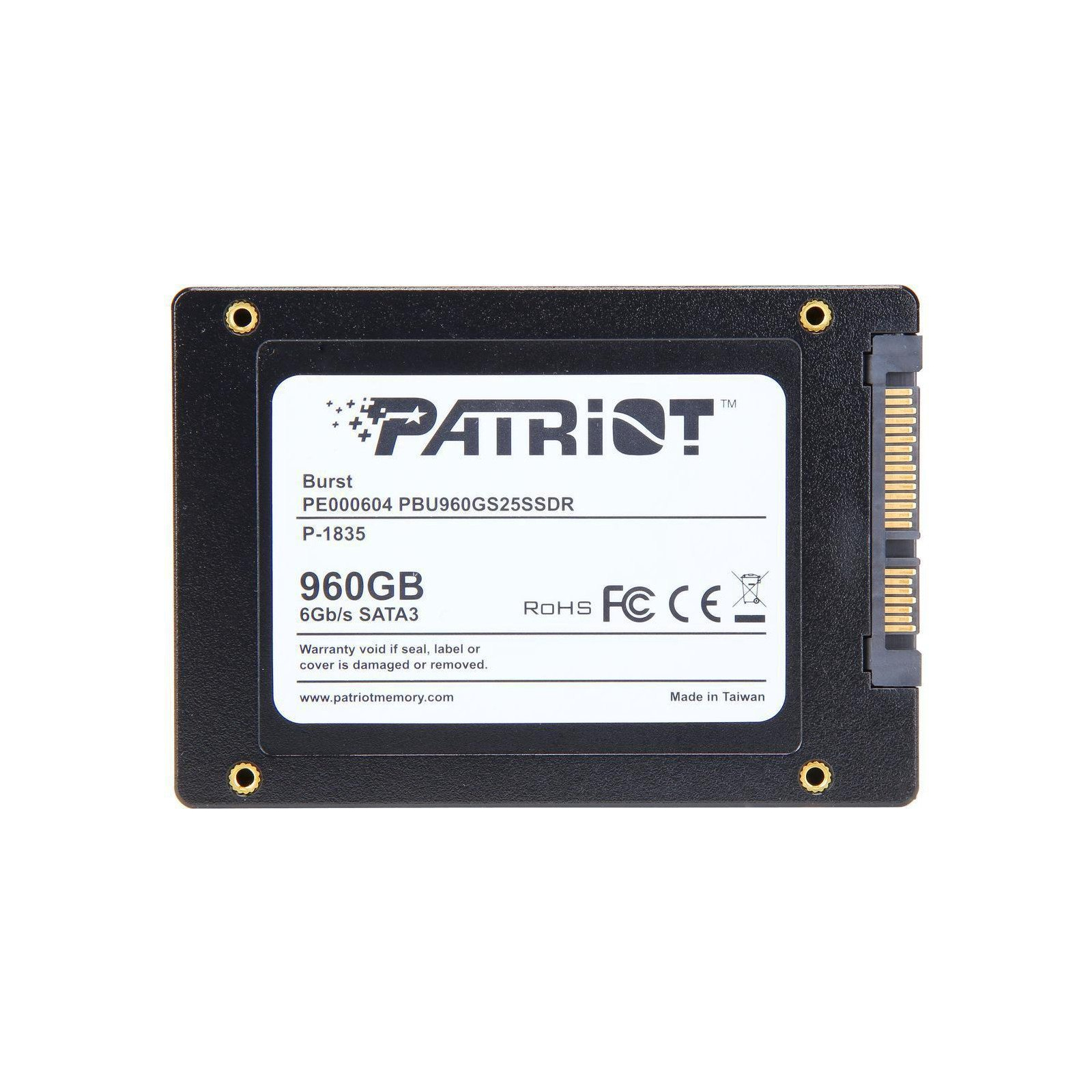 Накопичувач SSD 2.5" 960GB Patriot (PBU960GS25SSDR) зображення 3