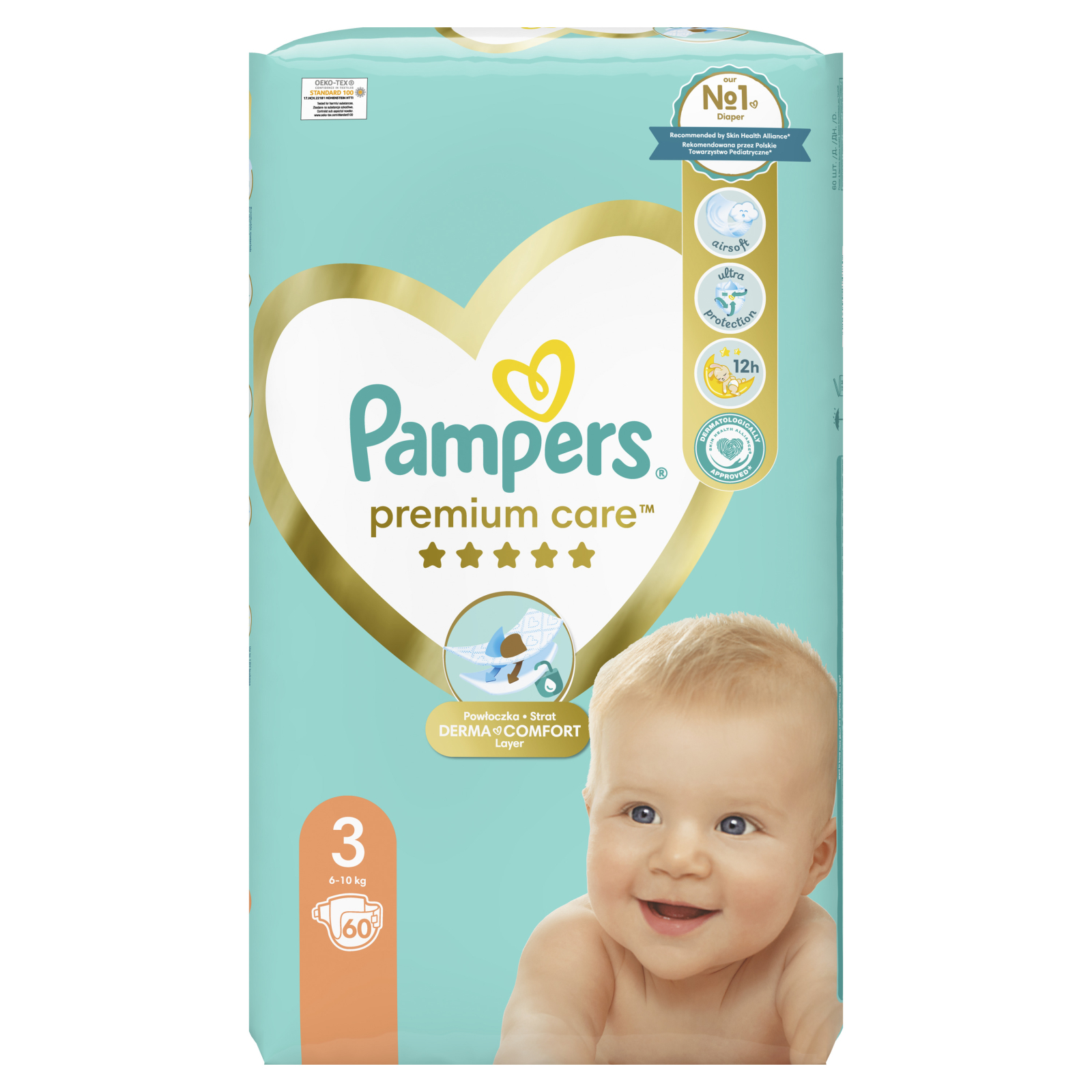 Подгузники Pampers Premium Care Размер 3 (6-10 кг) 200 шт (8006540855898) изображение 2
