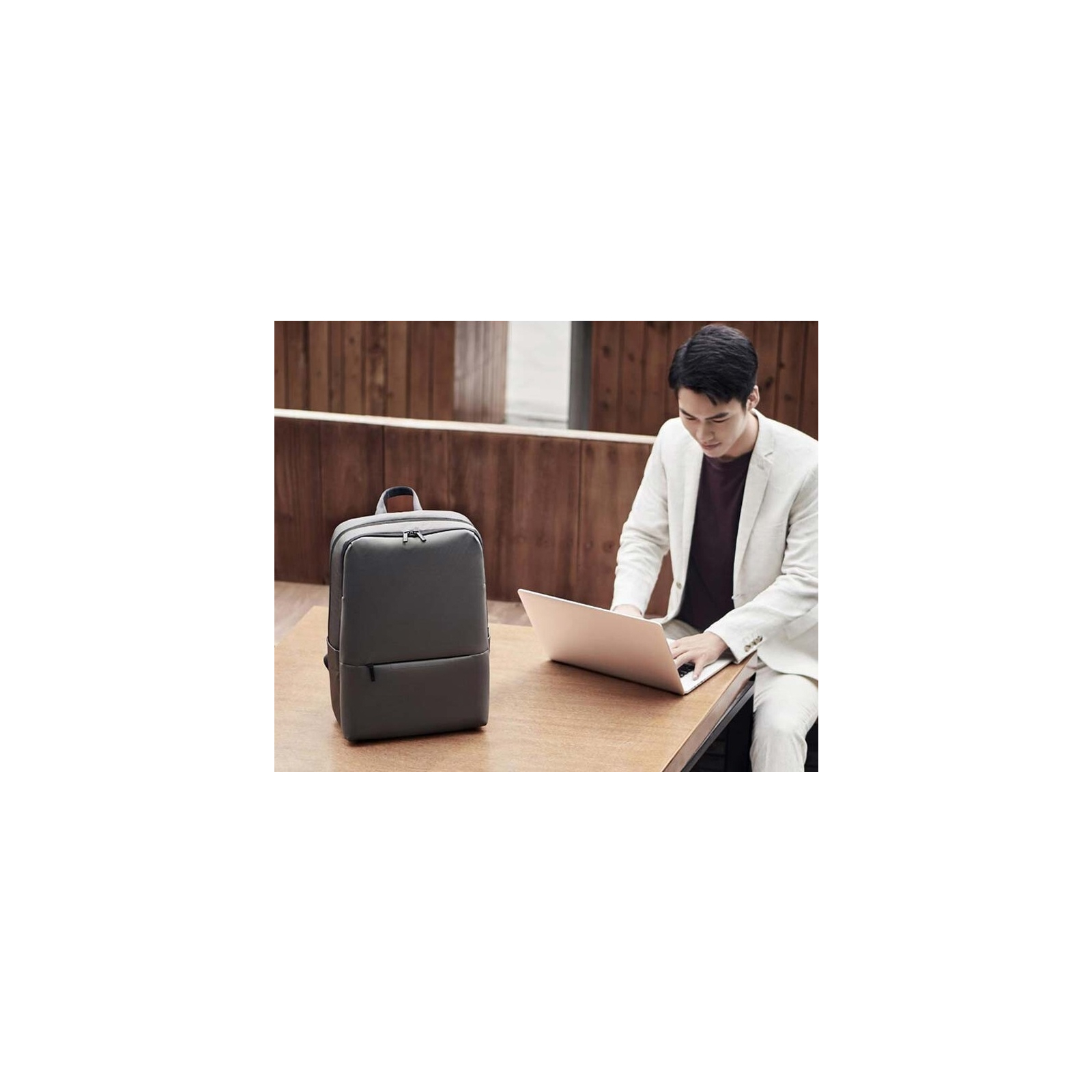 Рюкзак для ноутбука Xiaomi 14" RunMi 90 Classic Business Backpack 2 Dark Grey (6934177712982) зображення 3