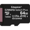 Карта памяти Kingston 64GB micSDXC class 10 A1 Canvas Select Plus (SDCS2/64GB) изображение 2