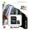 Карта памяти Kingston 64GB micSDXC class 10 A1 Canvas Select Plus (SDCS2/64GB) изображение 3