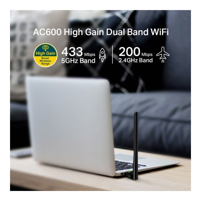 Сетевая карта Wi-Fi TP-Link ARCHER-T2U-PLUS изображение 4
