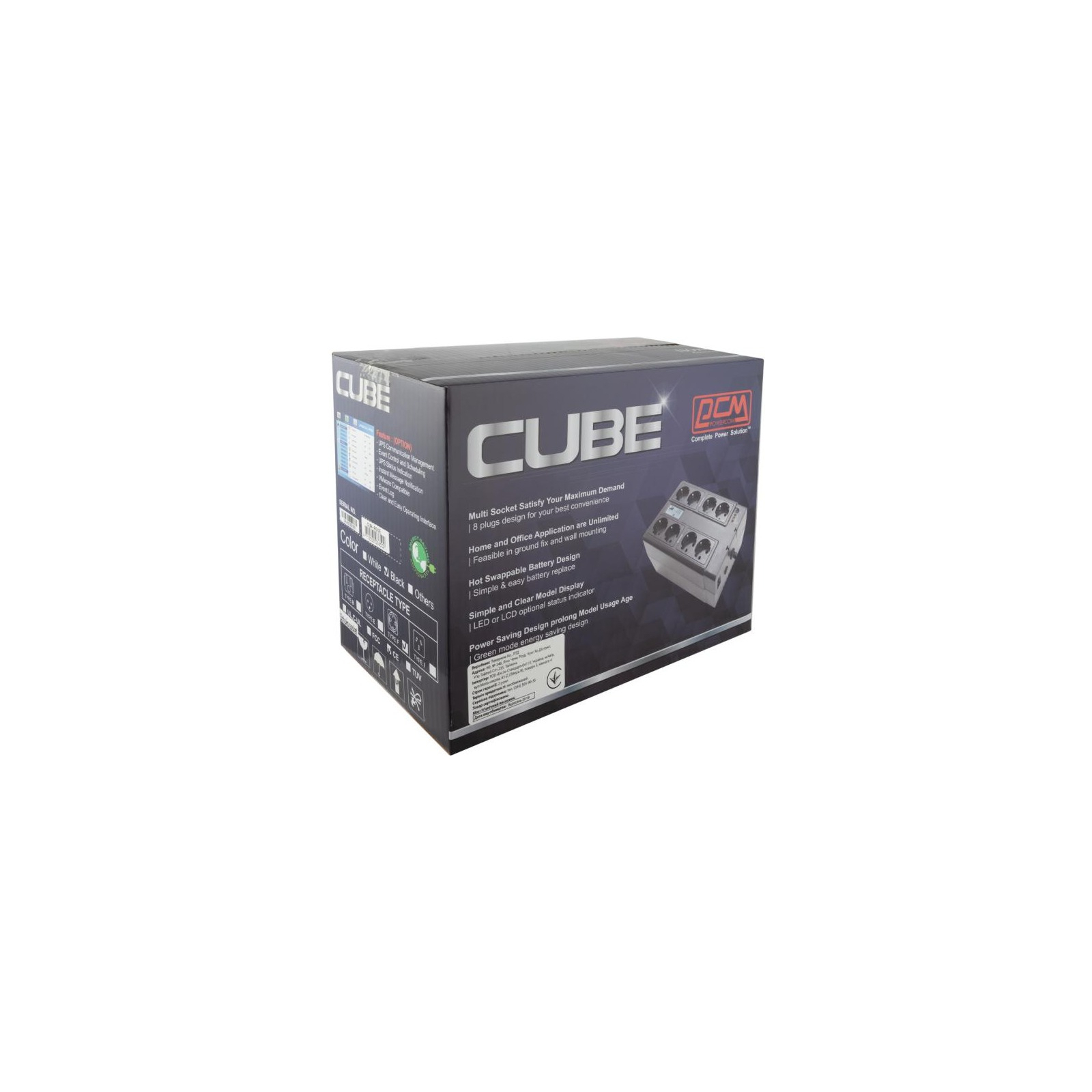 Источник бесперебойного питания Powercom CUB-850E USB (CUB.850E.USB) изображение 7