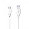 Дата кабель USB 3.0 AM to Type-C 0.9m Powerline V3 White Anker (A8163H21/A8163G21) изображение 2