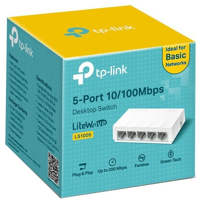 Коммутатор сетевой TP-Link LS1005 изображение 2