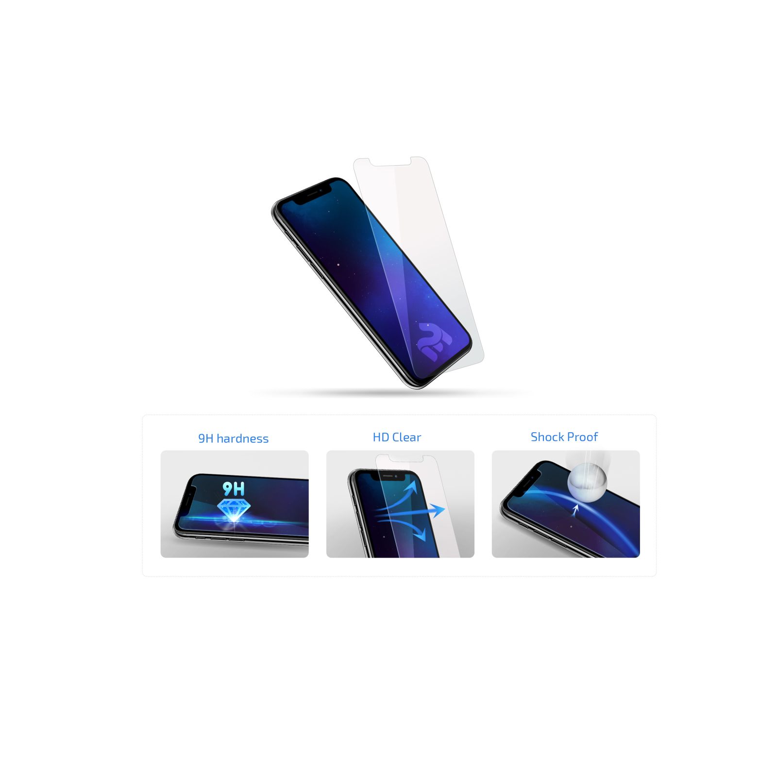 Скло захисне 2E Samsung Galaxy J4+/J6+ 2.5D clear (2E-TGSG-J4+/J6+-25D) зображення 4