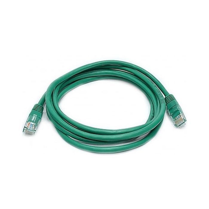 Патч-корд 0.5м, UTP, cat.5e, LSZH, green Molex (PCD-01000-0J)