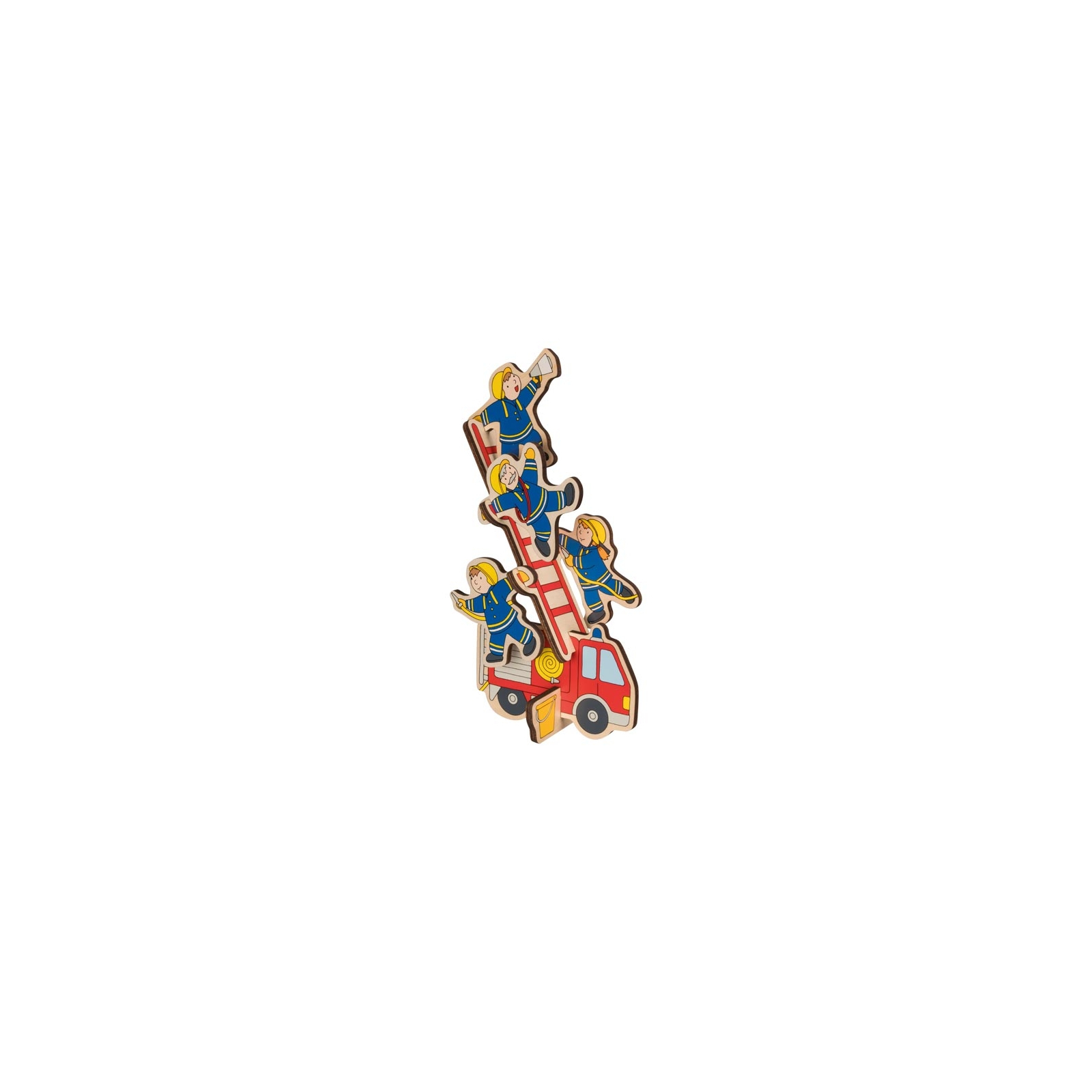 Розвиваюча іграшка Goki Пазл-вкладиш вертикальний - Пожежна машина (57471G) зображення 2