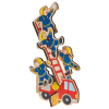 Розвиваюча іграшка Goki Пазл-вкладиш вертикальний - Пожежна машина (57471G) зображення 2