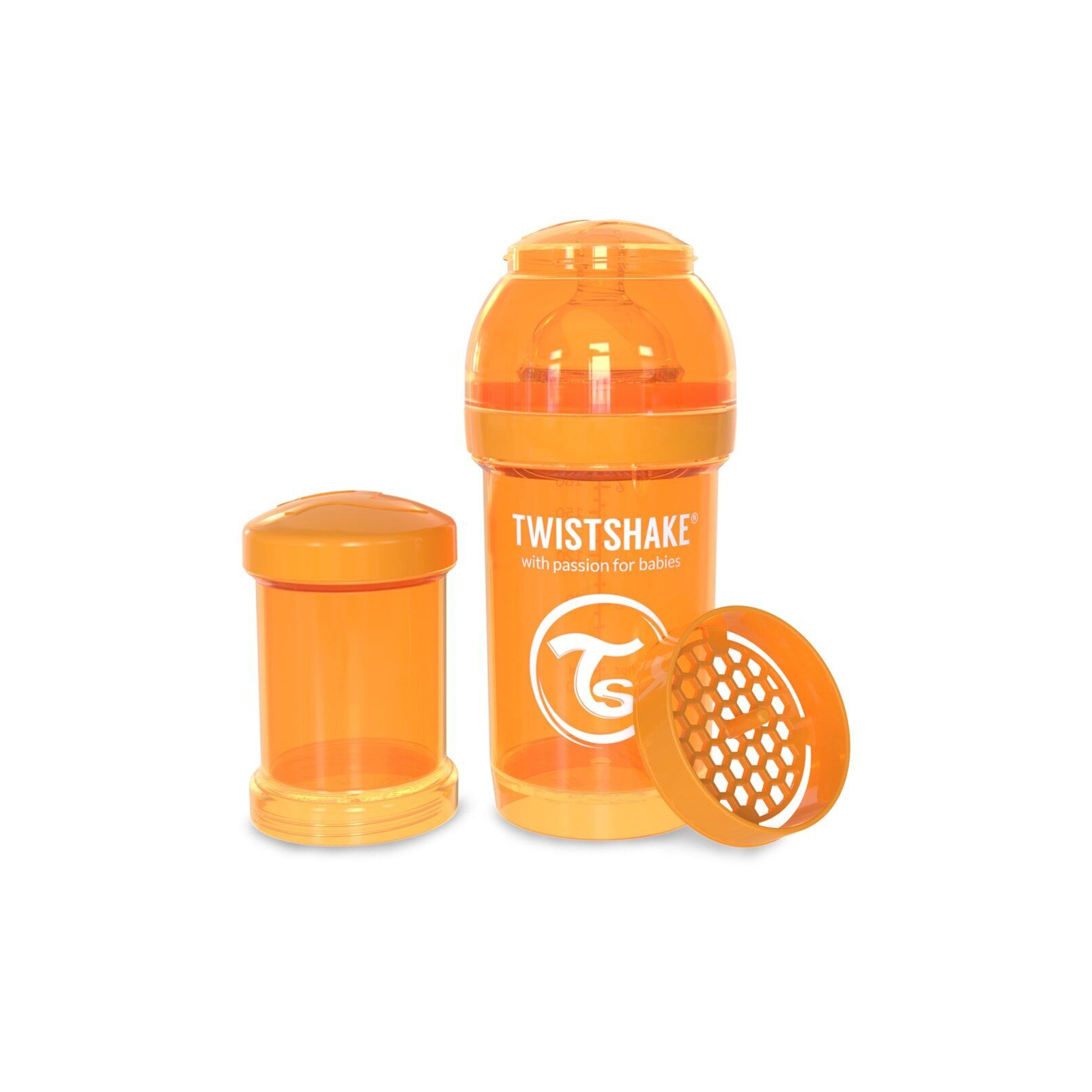 Пляшечка для годування Twistshake антиколькова 180 мл, біла (24851) зображення 2