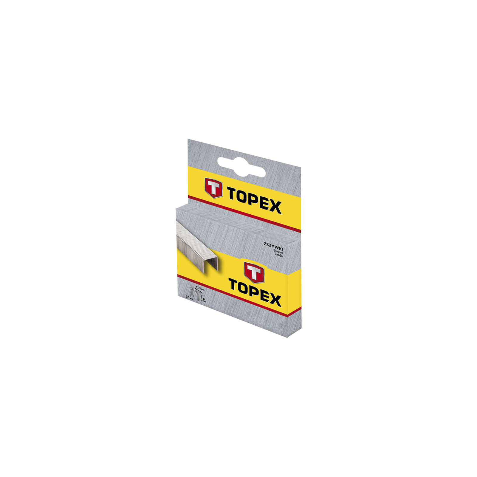 Скоби для будівельного степлера Topex 12 мм, 1000 шт, тип J (41E312) зображення 2