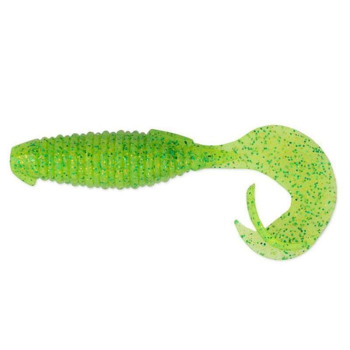 Силикон рыболовный Keitech Flapper Grub 4" (7 шт/упак) ц:424 lime chartreuse (1551.09.52)