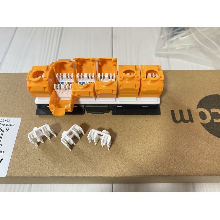 Патч-панель 19" 24хRJ-45 UTP 1U cat.6, в сборе з Keystone, Organizer Atcom (P6148) изображение 2