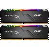 Модуль пам'яті для комп'ютера DDR4 64GB (2x32GB) 3600 MHz HyperX Fury RGB Black Kingston Fury (ex.HyperX) (HX436C18FB3AK2/64)