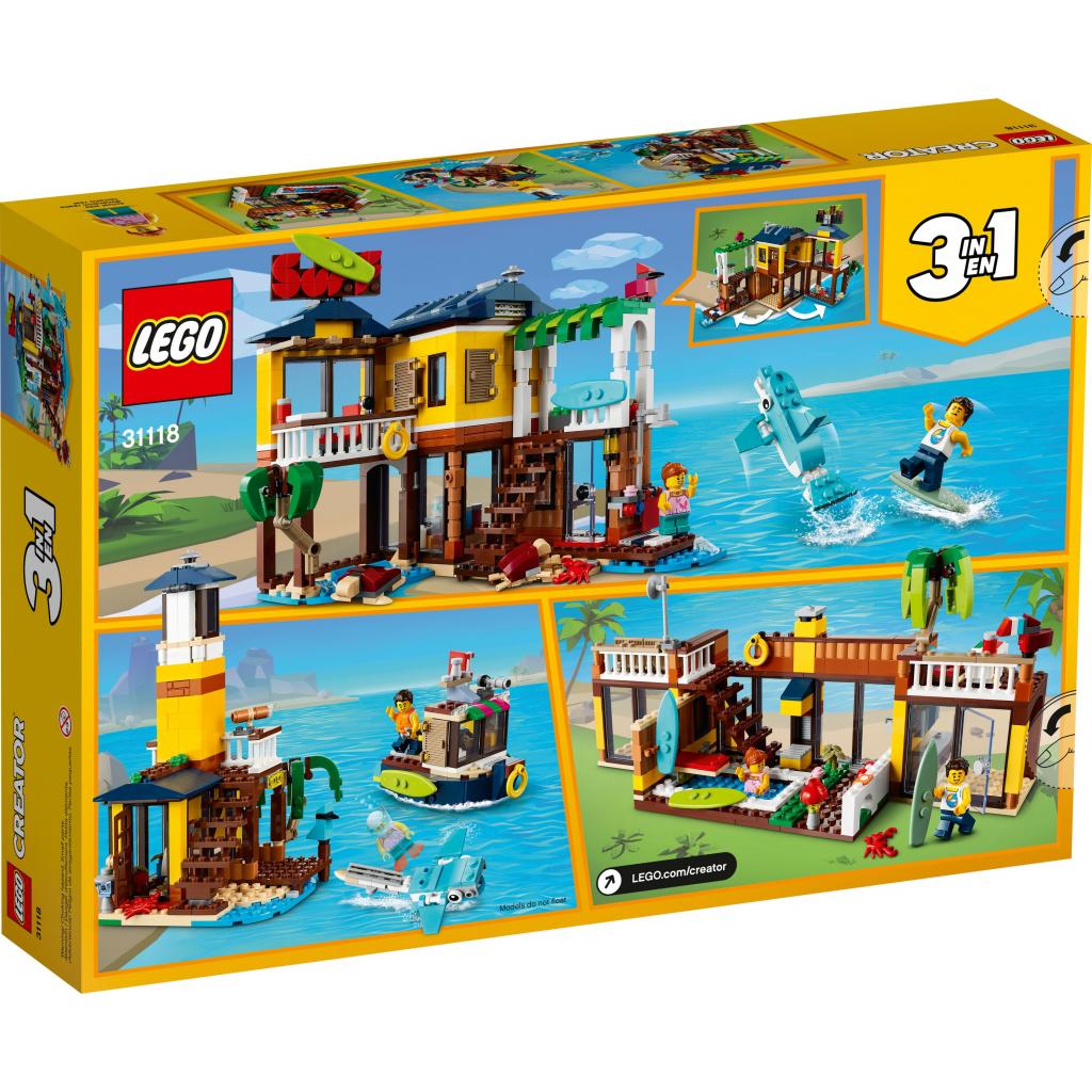 Конструктор LEGO Creator Пляжный домик серферов 564 детали (31118) изображение 12