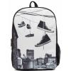 Рюкзак шкільний Mojo Бруклін Взуття на дроті Чорно-білий (KAB9985236) зображення 4