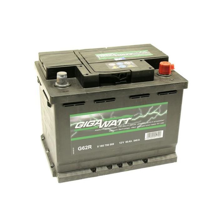 Аккумулятор автомобильный GigaWatt 60А (0185756008) изображение 3